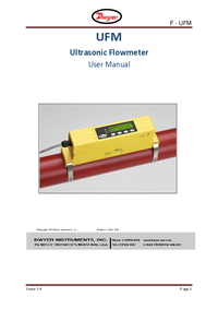 Thumbnail of document Manual - UFM Compact Ultrasonic Flowmeter